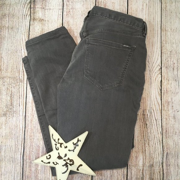 Eddie Bauer Plaid Lined Grey Jeans size P6 - O-02 - Picture 1 of 7